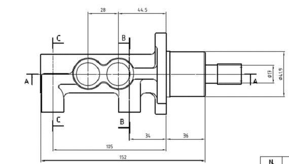 Brake Master Cylinder (VMC141)