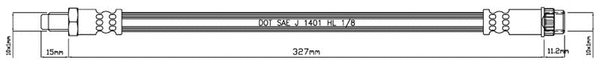 Brake Hose (VBH784)