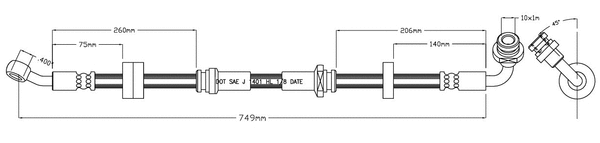 Brake Hose (VBJ446)