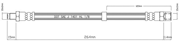 Brake Hose (VBH1101)