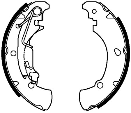 Brake Shoe Set (VBS699)