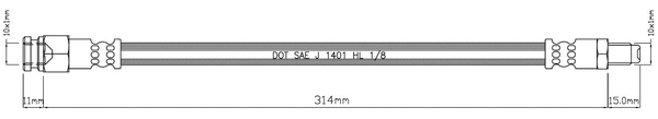 Brake Hose (VBJ510)