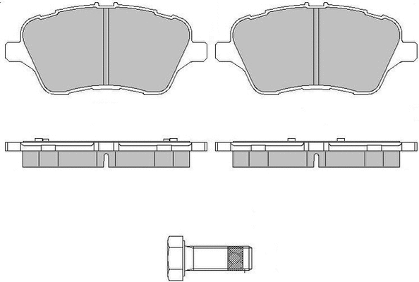 Brake Pad Set, disc brake (LVXL1738)