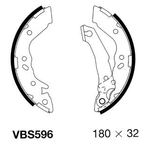 Brake Shoe Set (VBS596)