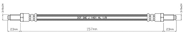 Brake Hose (VBH374)