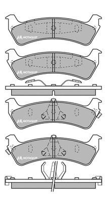Brake Pad Set, disc brake (LVXL549)