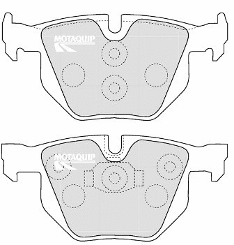 Brake Pad Set, disc brake (LVXL1167)