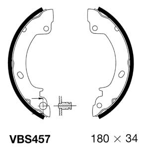 Brake Shoe Set (VBS457)