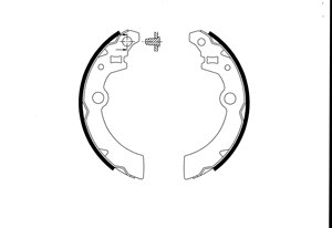 Brake Shoe Set (VBS695)