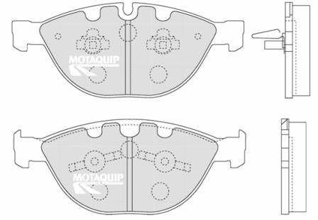 Brake Pad Set, disc brake (LVXL1265)