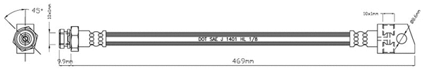 Brake Hose (VBH868)