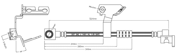 Brake Hose (VBJ543)