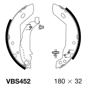 Brake Shoe Set (VBS452)