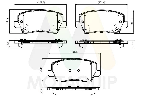 Brake Pad Set, disc brake (LVXL2012)