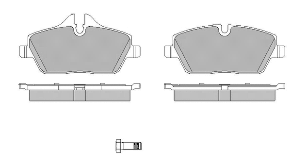 Brake Pad Set, disc brake (LVXL1657)