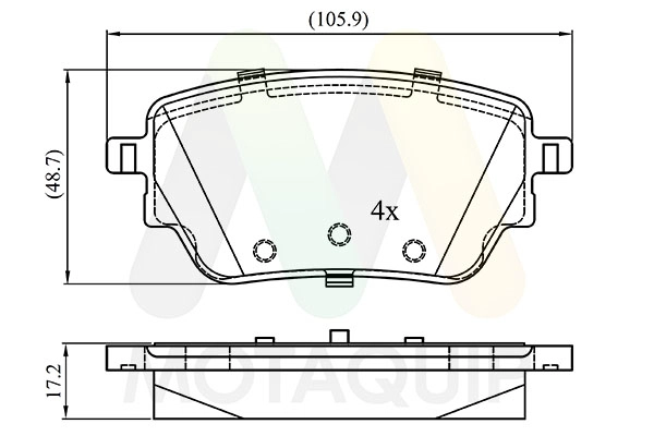 Brake Pad Set, disc brake (LVXL2073)