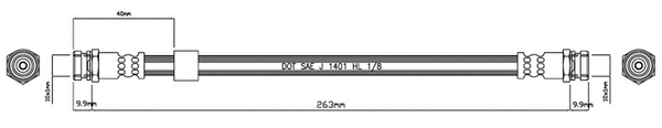 Brake Hose (VBH775)