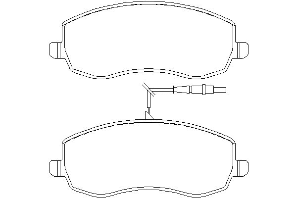 Brake Pad Set, disc brake (LVXL1656)