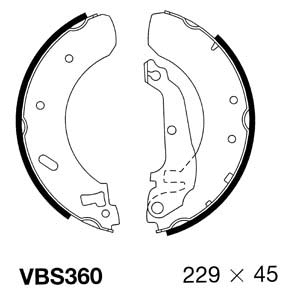 Brake Shoe Set (VBS360)