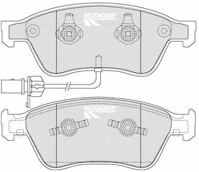 Brake Pad Set, disc brake (LVXL1263)