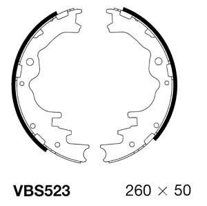Brake Shoe Set (VBS523)