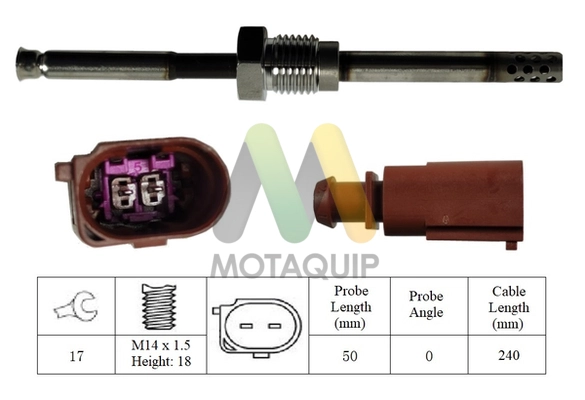 Sensor, exhaust gas temperature (LVET396)