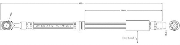 Brake Hose (VBH1242)