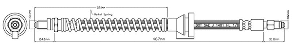 Brake Hose (VBJ259)
