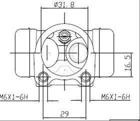 Wheel Brake Cylinder (VWC567)