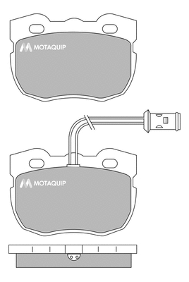 Brake Pad Set, disc brake (LVXL385)