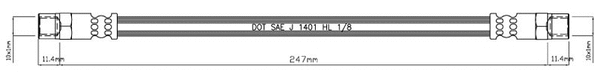 Brake Hose (VBH530)