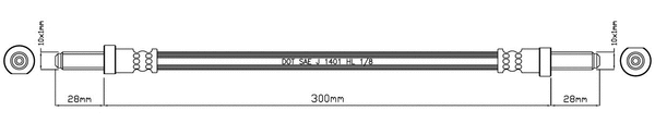 Brake Hose (VBJ624)