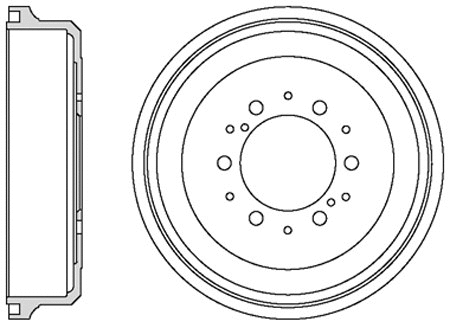 Brake Drum (VBE696)