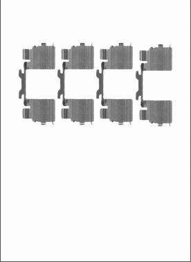 Accessory Kit, disc brake pad (LVMK1088)