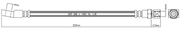 Brake Hose (VBH1103)
