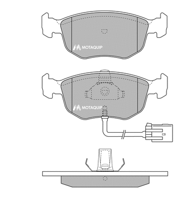 Brake Pad Set, disc brake (LVXL782)