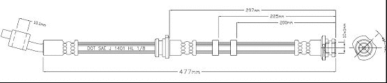 Brake Hose (VBJ626)