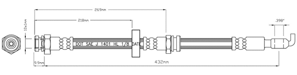 Brake Hose (VBH987)