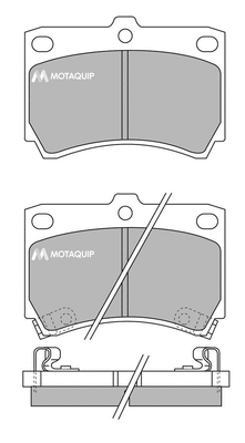 Brake Pad Set, disc brake (LVXL629)