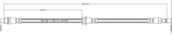 Brake Hose (LVBH1613)