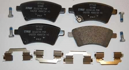Brake Pad Set, disc brake (LVXL1304)