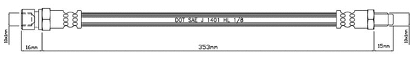 Brake Hose (VBH413)