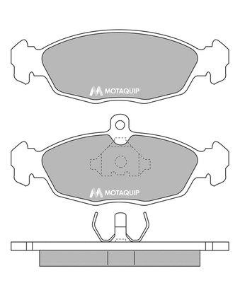 Brake Pad Set, disc brake (LVXL636)