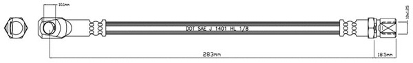 Brake Hose (VBH324)