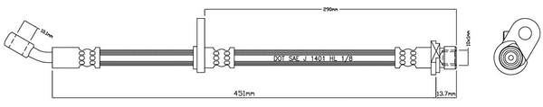 Brake Hose (VBH1065)