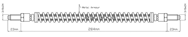 Brake Hose (VBH242)