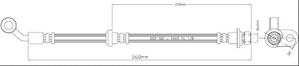 Brake Hose (VBH1227)