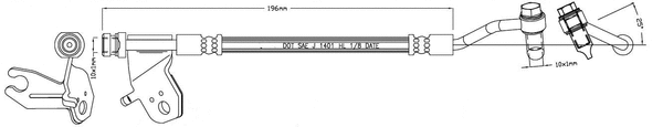 Brake Hose (LVBH1480)