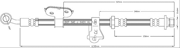 Brake Hose (VBJ587)