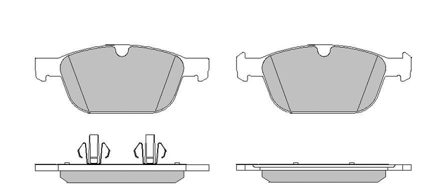 Brake Pad Set, disc brake (LVXL1632)